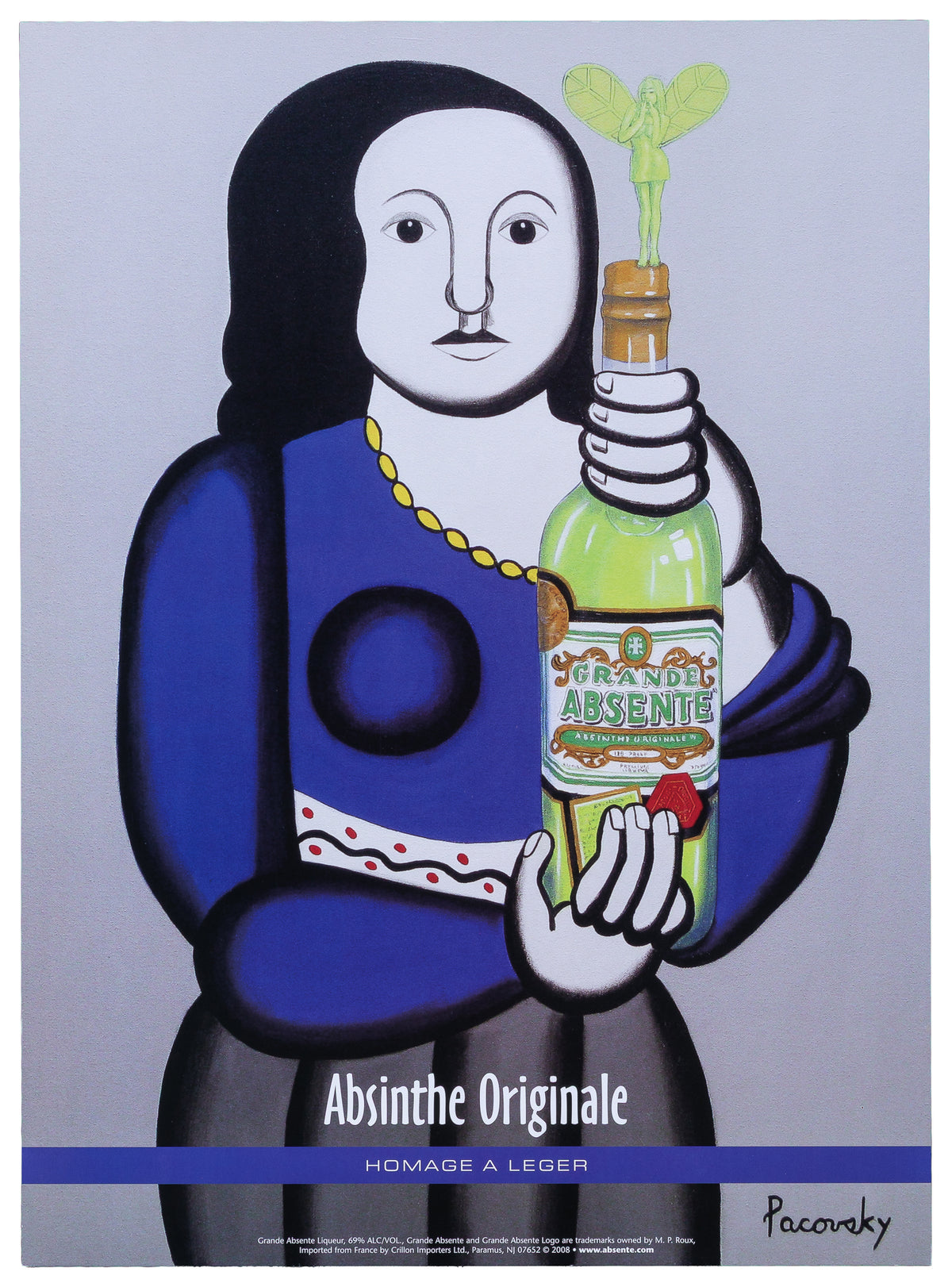 Absinthe Originale, Homage to Léger - Original Vintage Poster