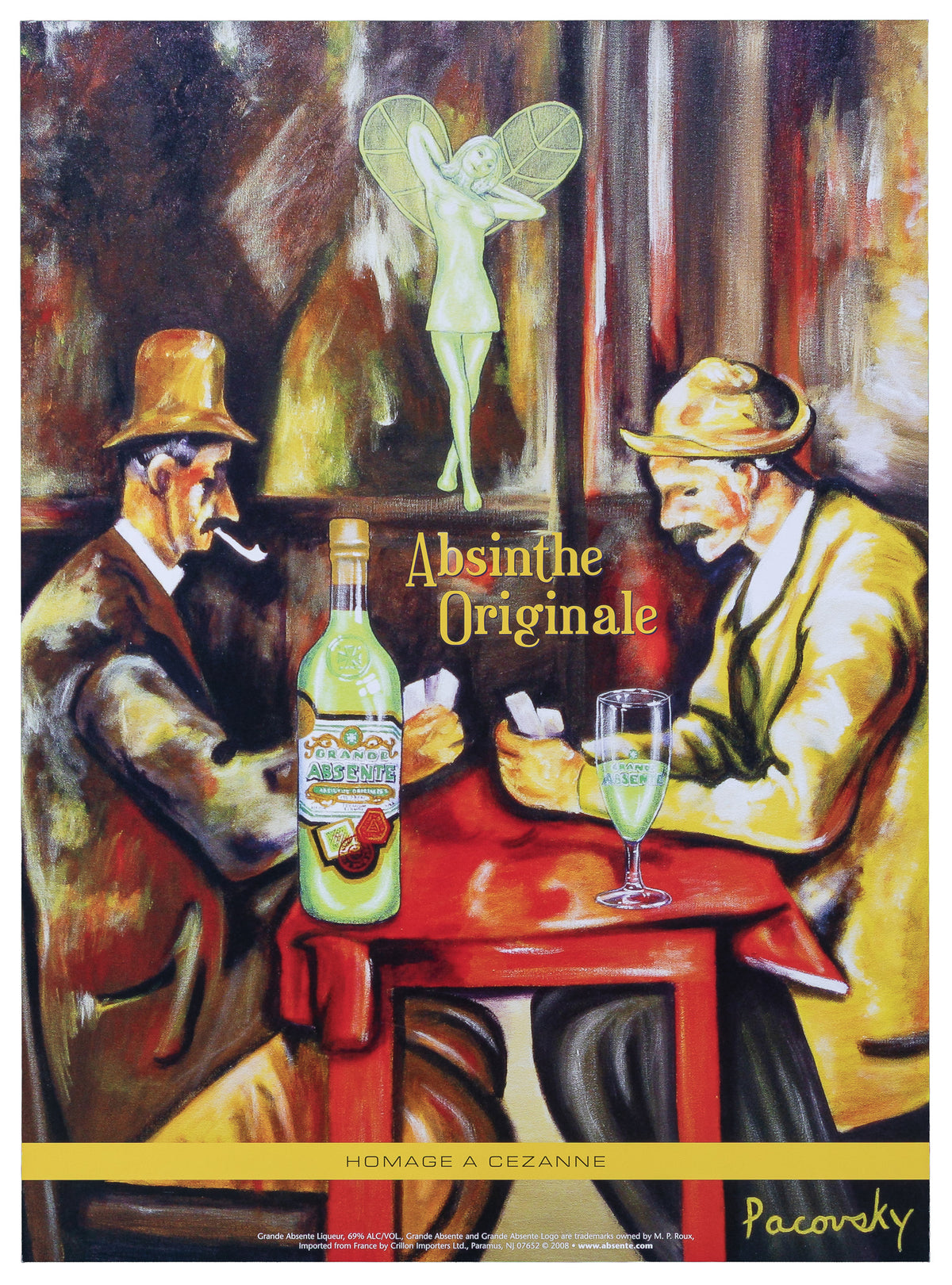 Homage to Cezanne, Absinthe - Original Vintage Poster
