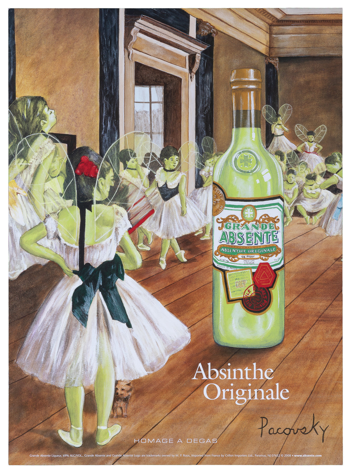 Homage to Degas, Absinthe - Original Vintage Poster