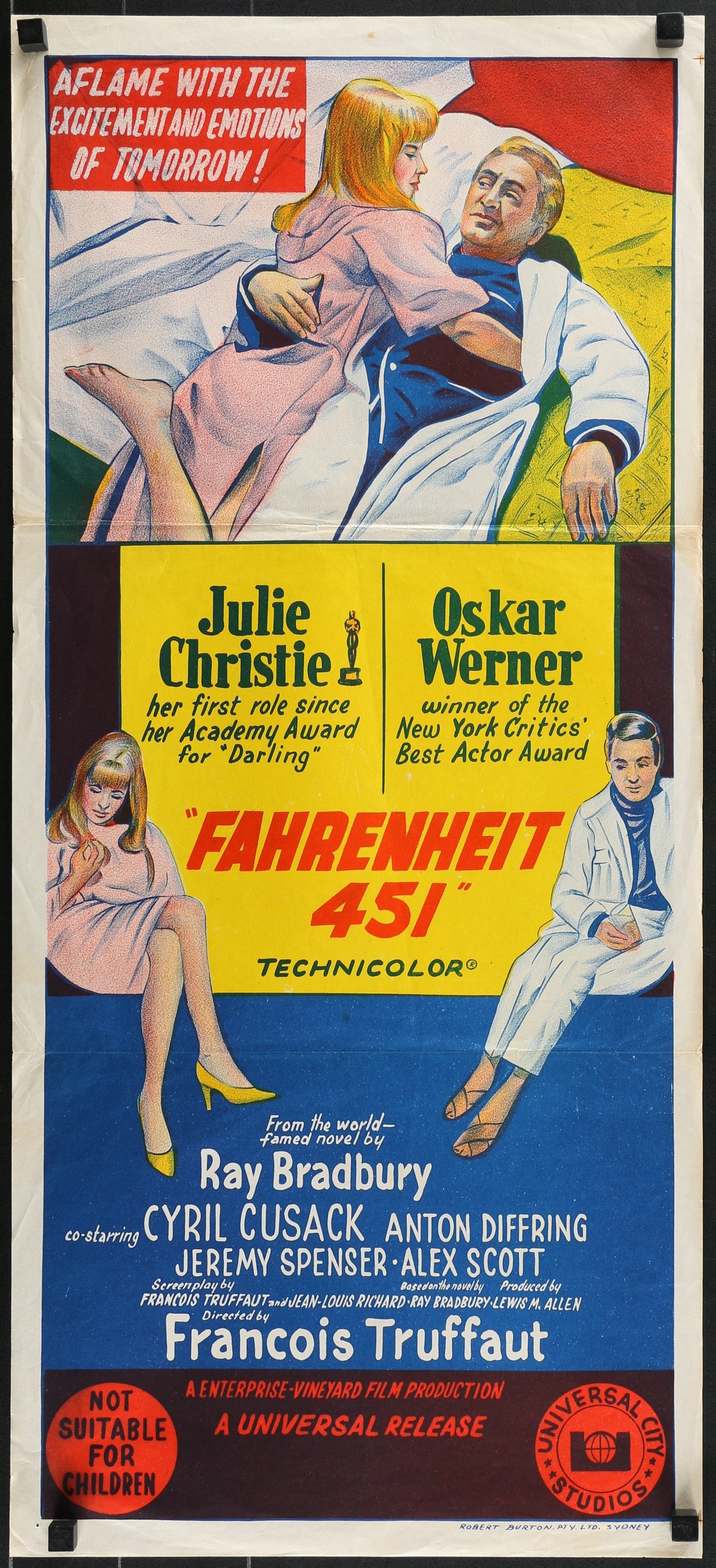 Farenheit 451 - Authentic Vintage Poster