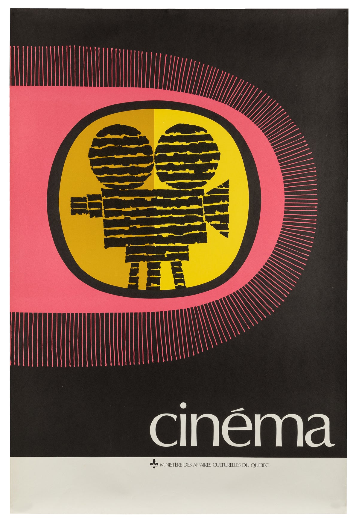 Cinema, Quebec Ministry of Cultural Affairs - Original Vintage Poster