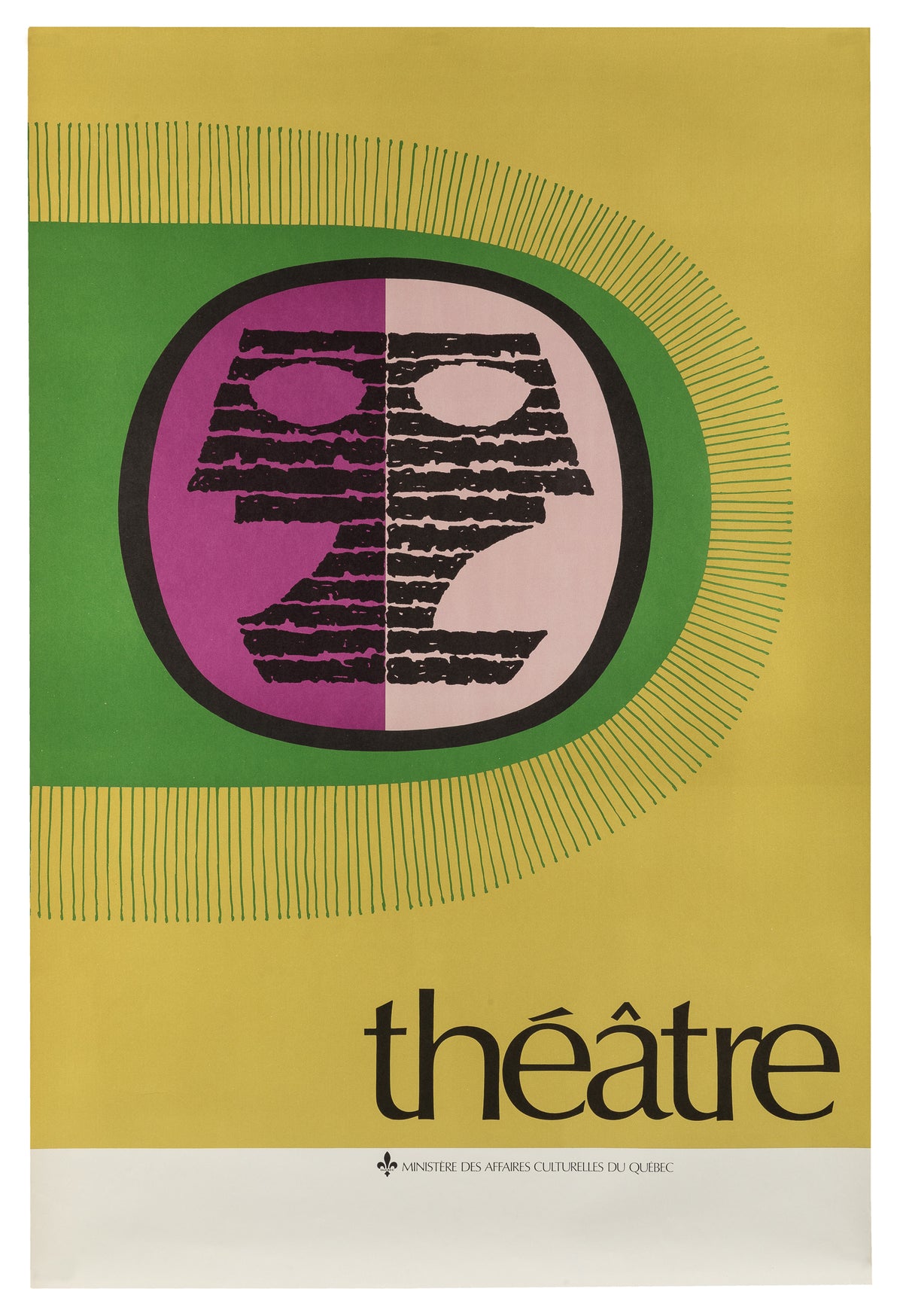 Theater, Quebec Ministry of Cultural Affairs - Original Vintage Poster