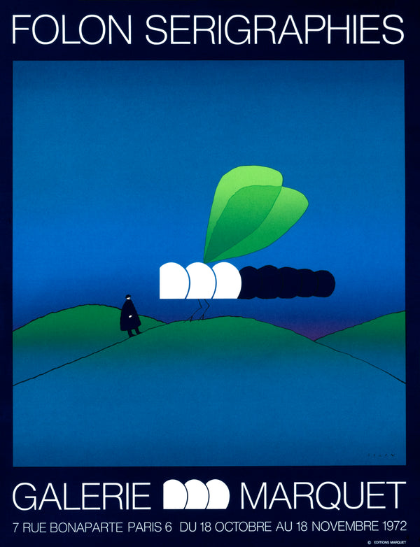 Folon, Serigraphies- Galerie Marquet - Authentic Vintage Poster