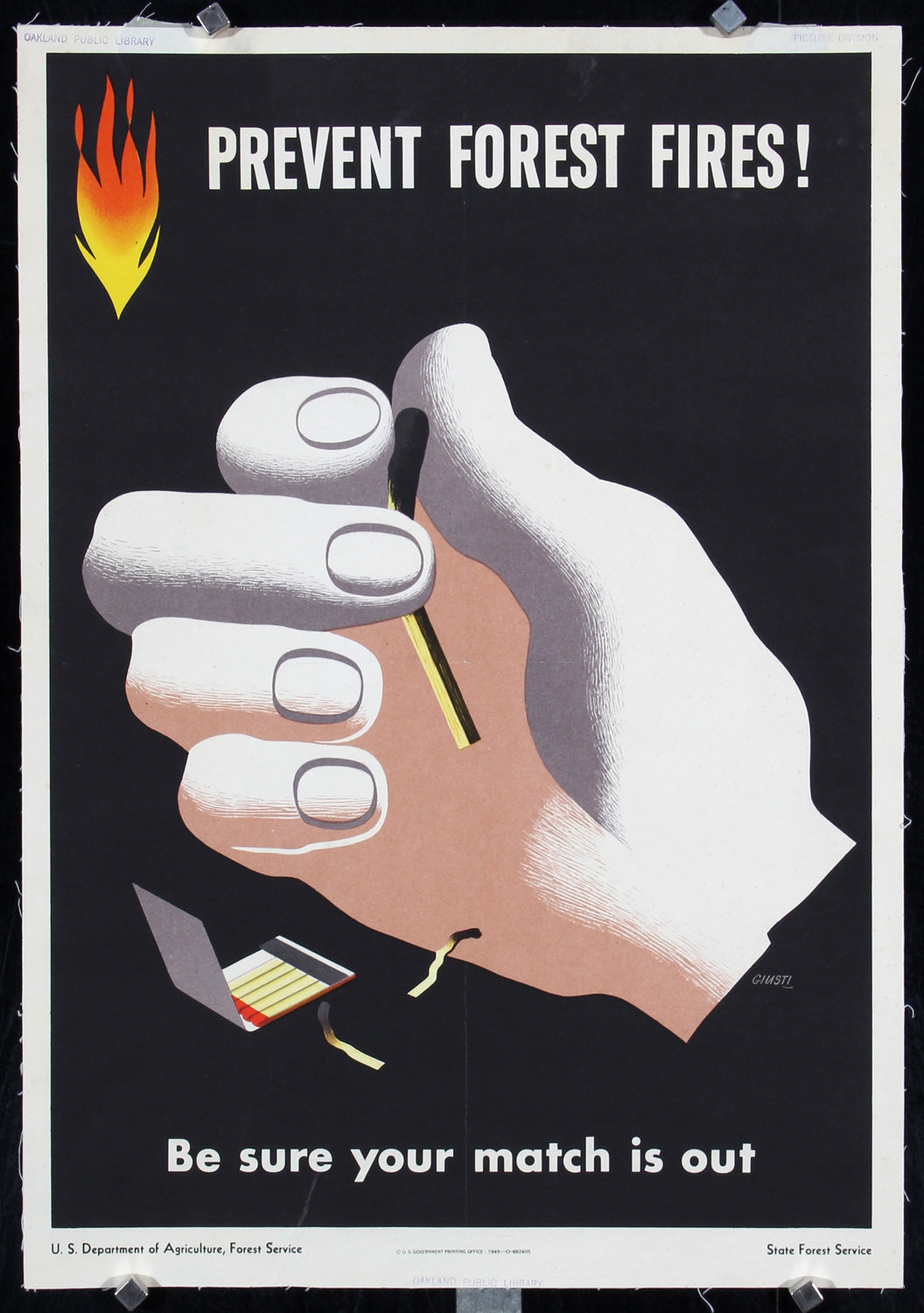 Prevent Forest Fires - Authentic Vintage Poster