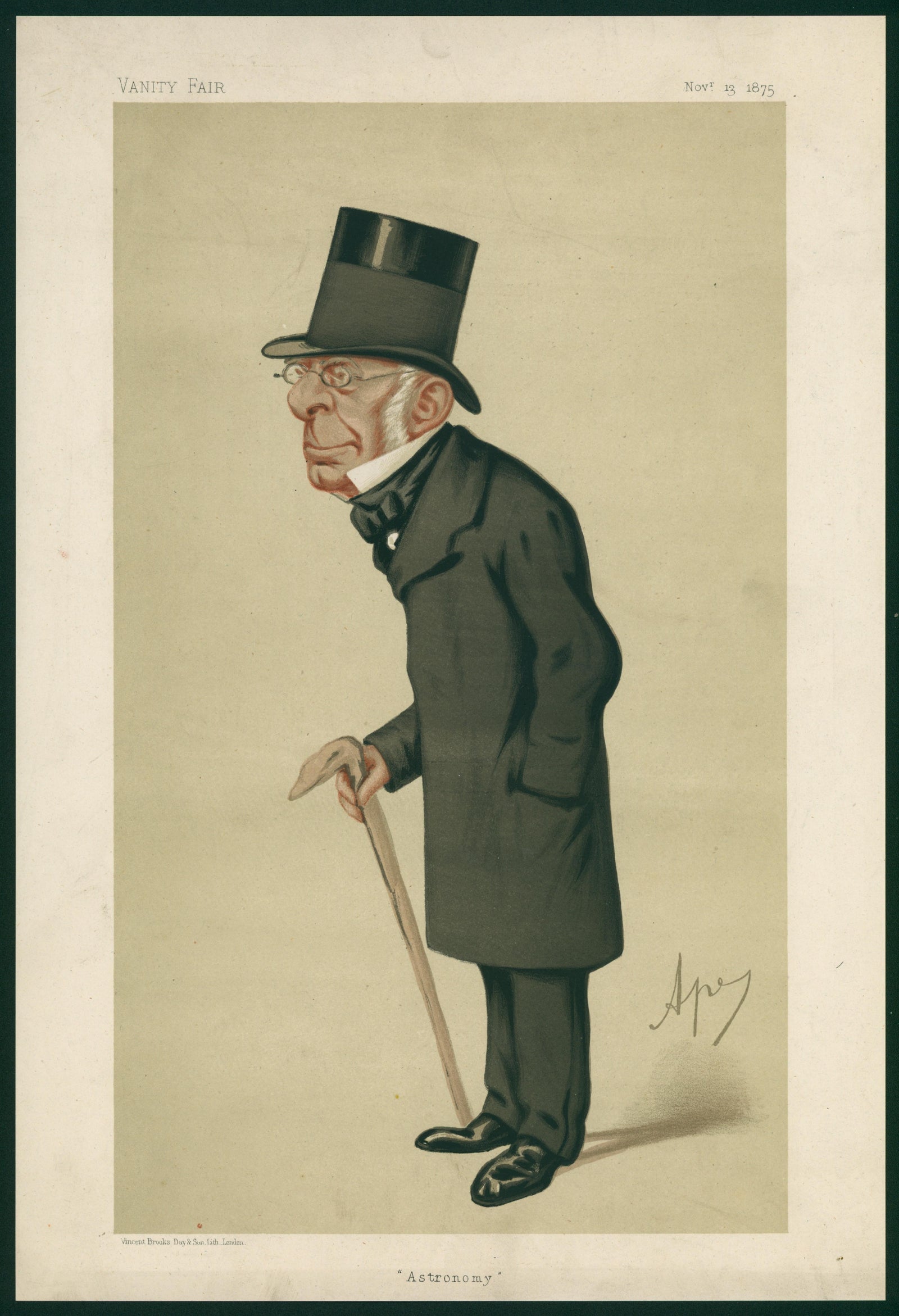 Astronomy, Men of the Day- Vanity Fair - Original Vintage Illustration