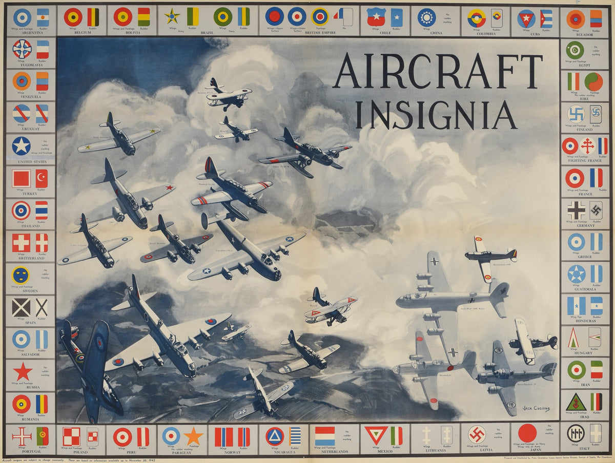 Aircraft Insignia - Authentic Vintage Poster