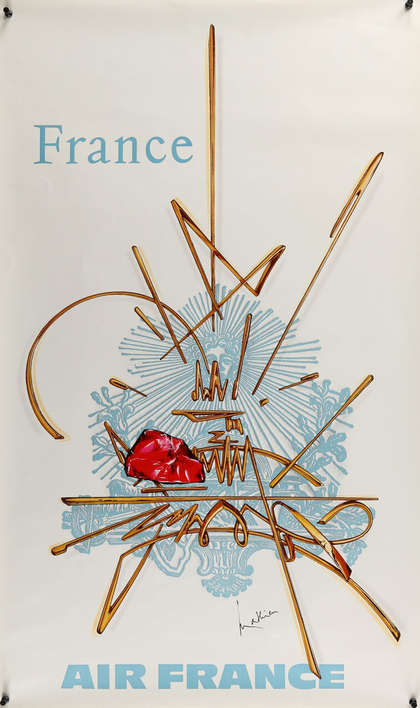 Air France by Mathieu - Authentic Vintage Poster