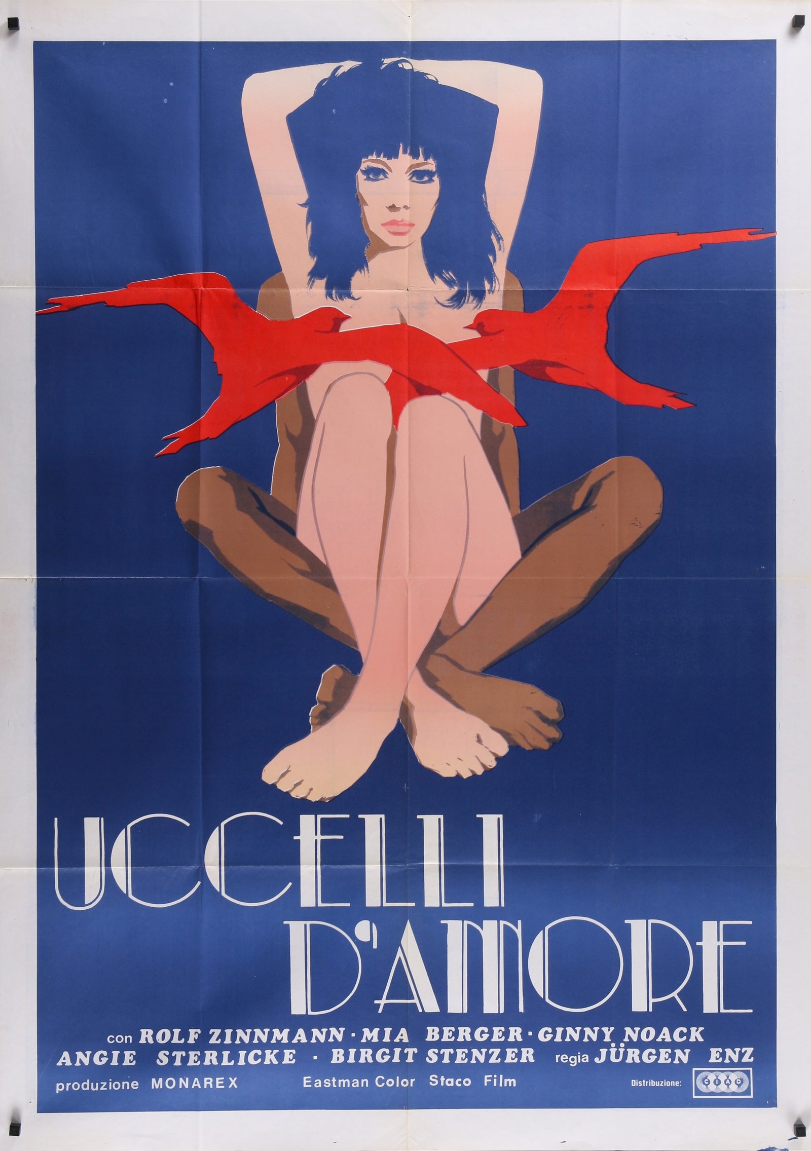 Love Birds- German Release - Authentic Vintage Poster