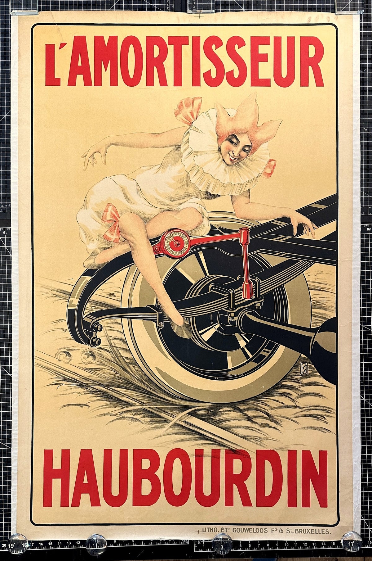 l'Amortisseur Haubourdin - Authentic Vintage Poster