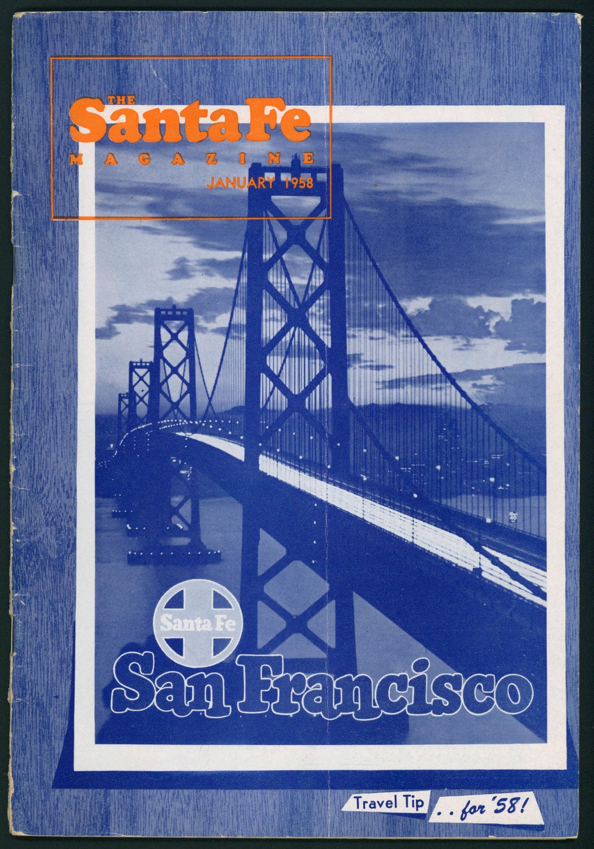Santa Fe Railroad Magazine - Authentic Vintage Magazine/Book