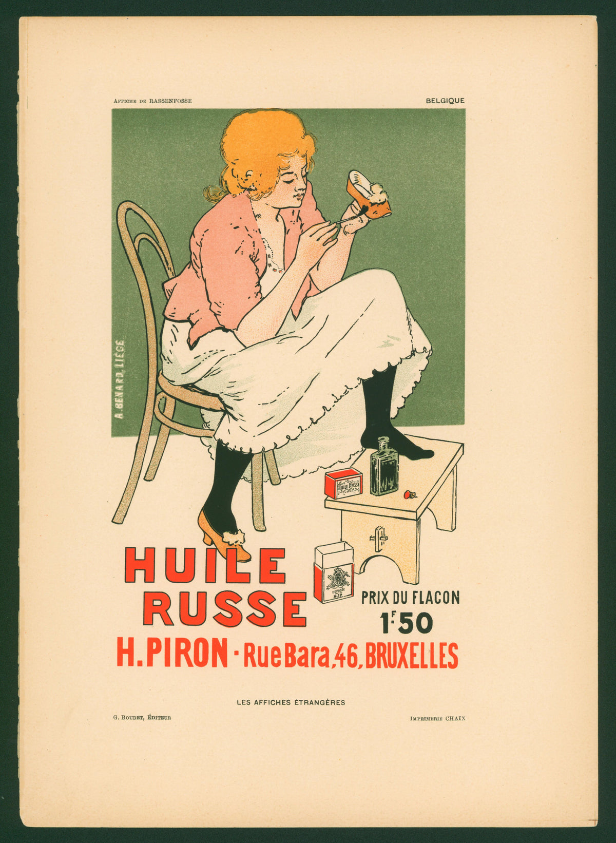 Harpers_1 Huile Russe - Authentic Vintage Antique Print