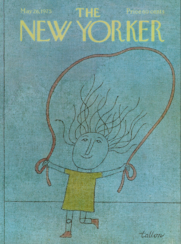 Jumping Rope- The New Yorker - Authentic Vintage Cover Art