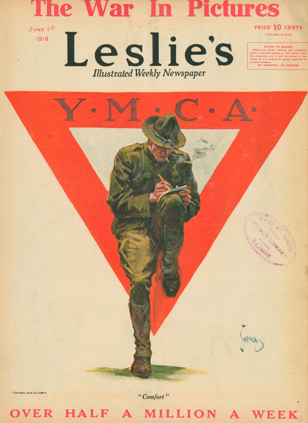 YMCA- Leslie's Weekly - Authentic Vintage Cover Art