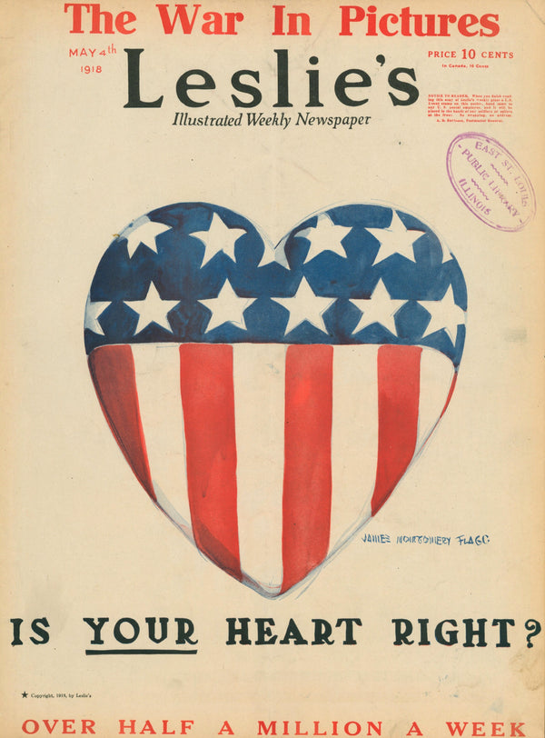 Is Your Heart Right- Leslie's Weekly - Authentic Vintage Cover Art
