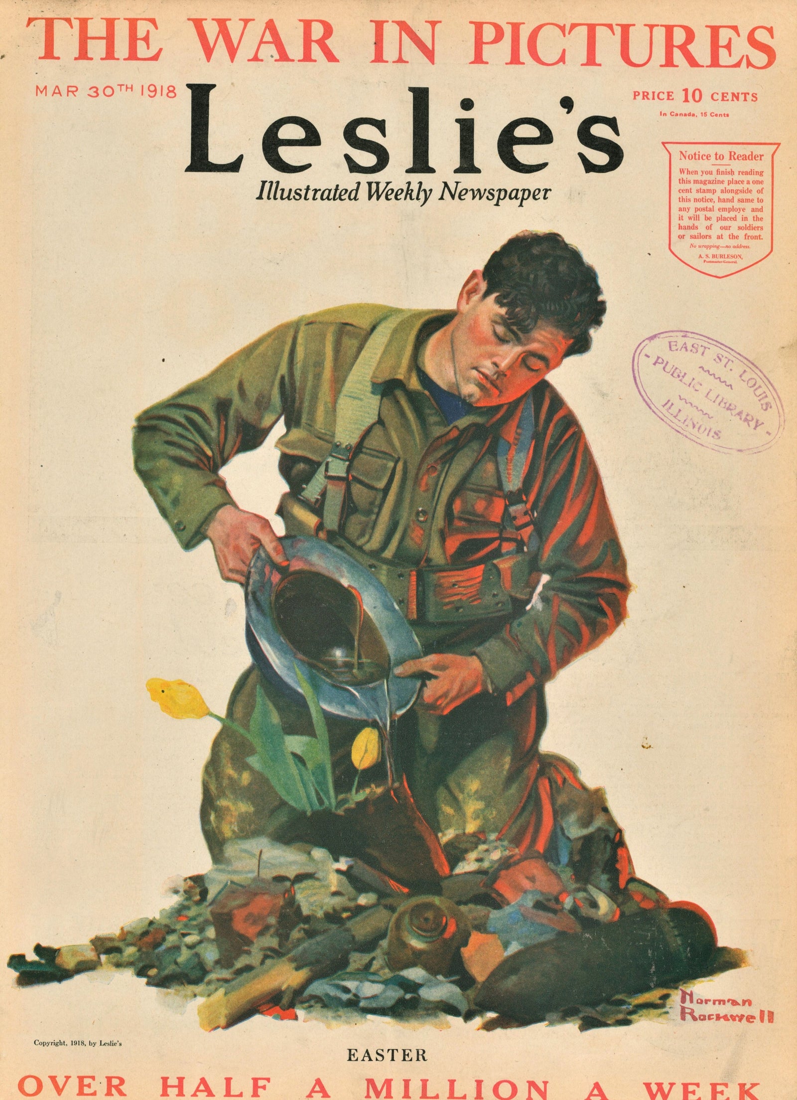 Easter- Leslie's Weekly - Authentic Vintage Antique Print