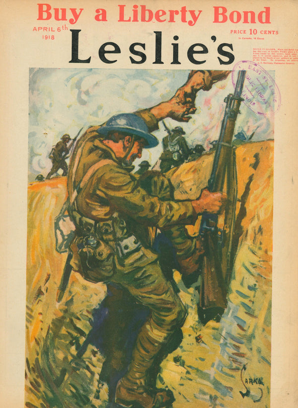 Buy a Liberty Bond- Leslie's Weekly - Authentic Vintage Cover Art