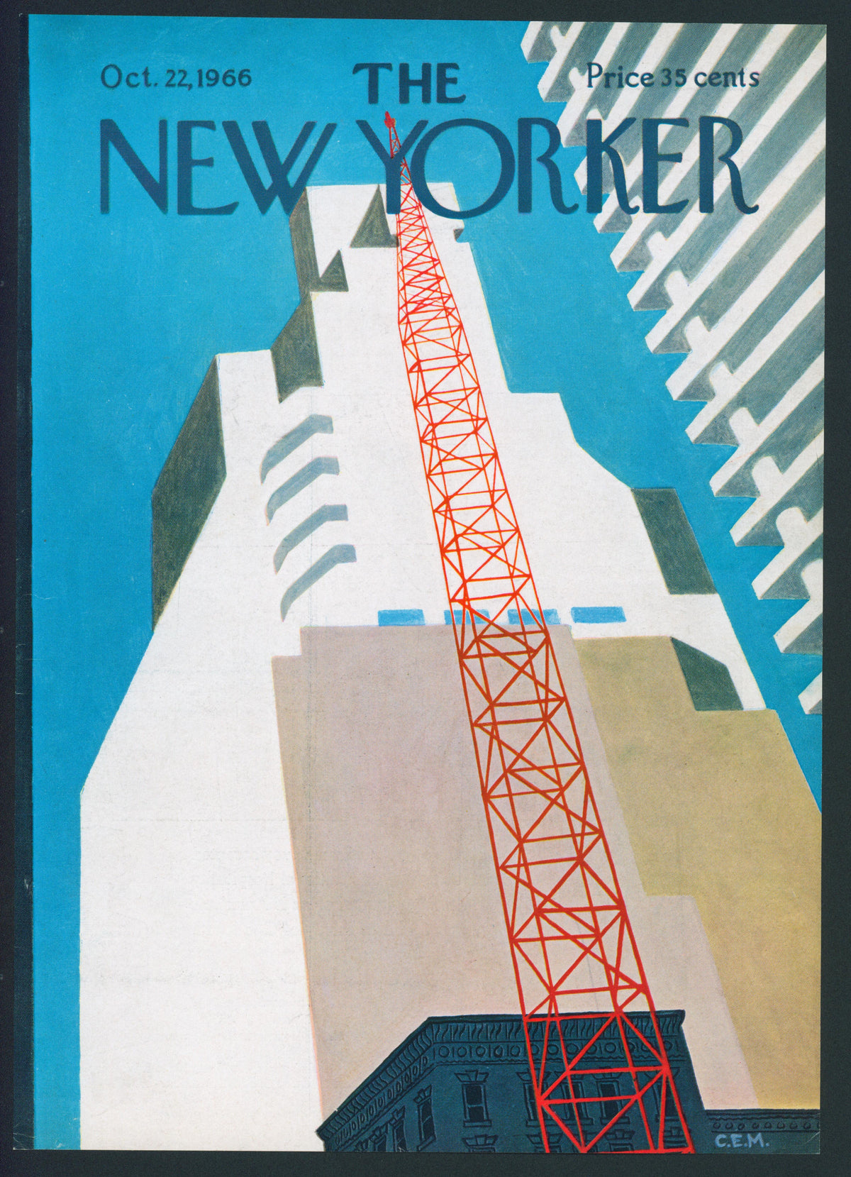 Metropolitan- The New Yorker - Authentic Vintage Antique Print