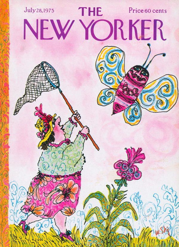 Butterfly Catcher- The New Yorker - Authentic Vintage Cover Art