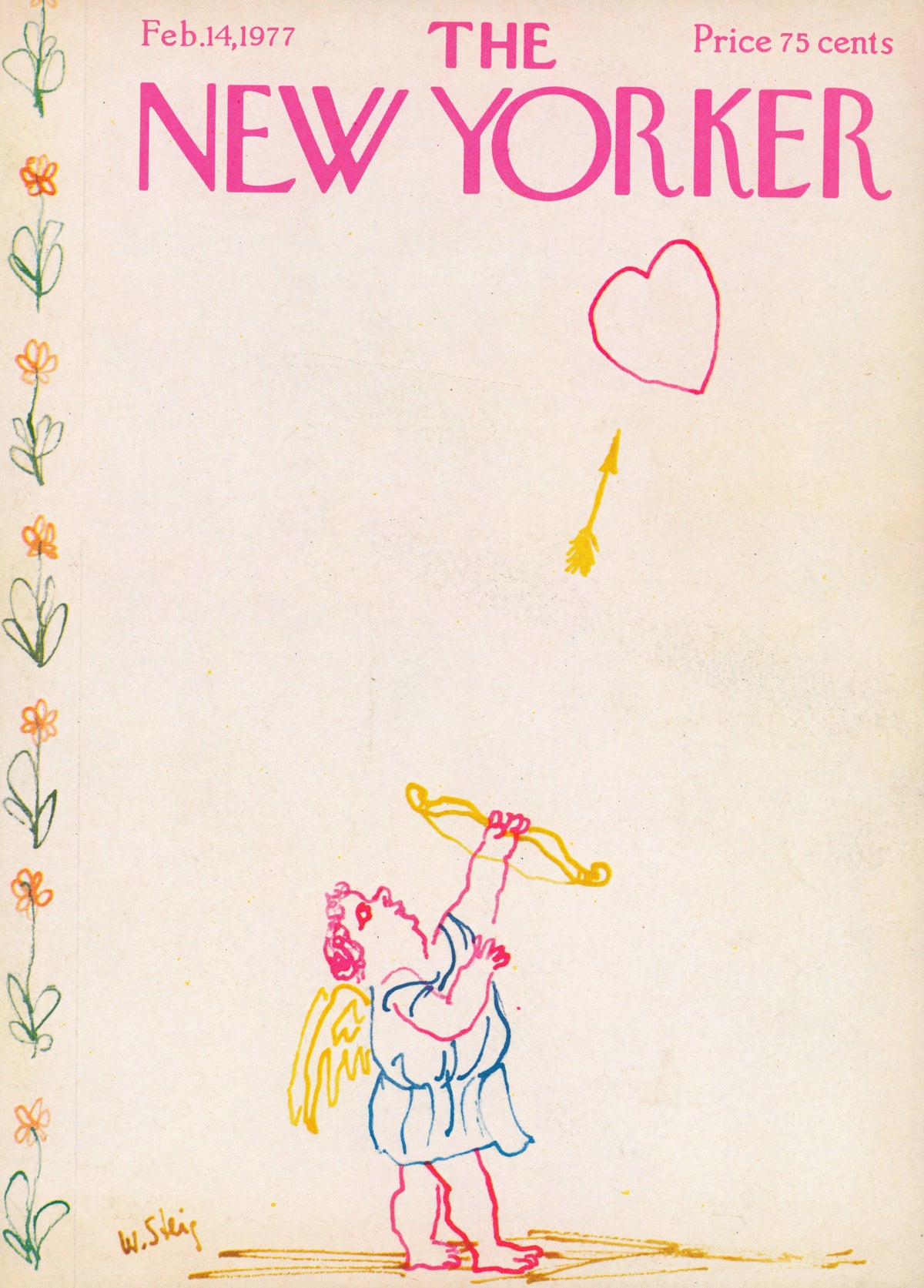 Valentine&#39;s Day- The New Yorker - Authentic Vintage Antique Print