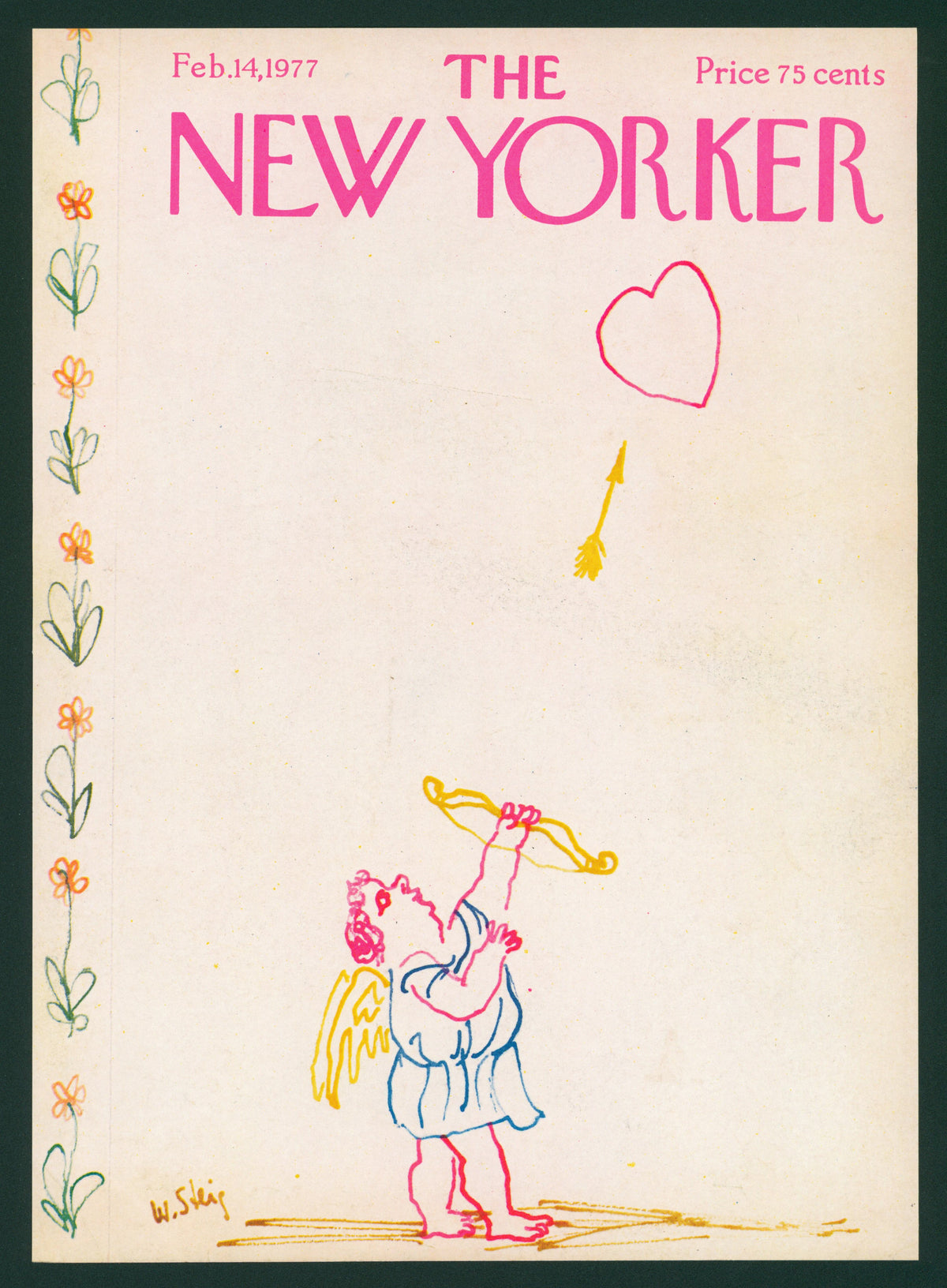 Valentine&#39;s Day- The New Yorker - Authentic Vintage Antique Print