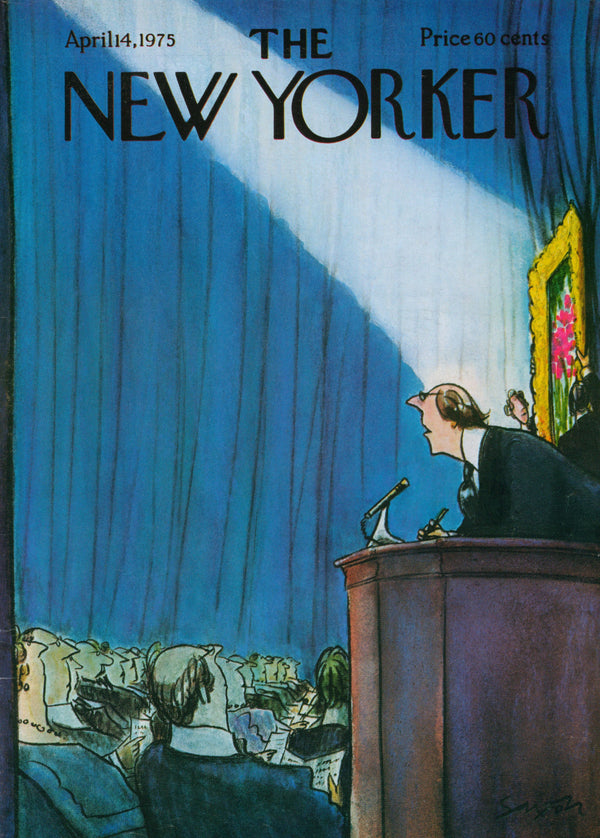 Art Auctioneer- The New Yorker - Authentic Vintage Cover Art