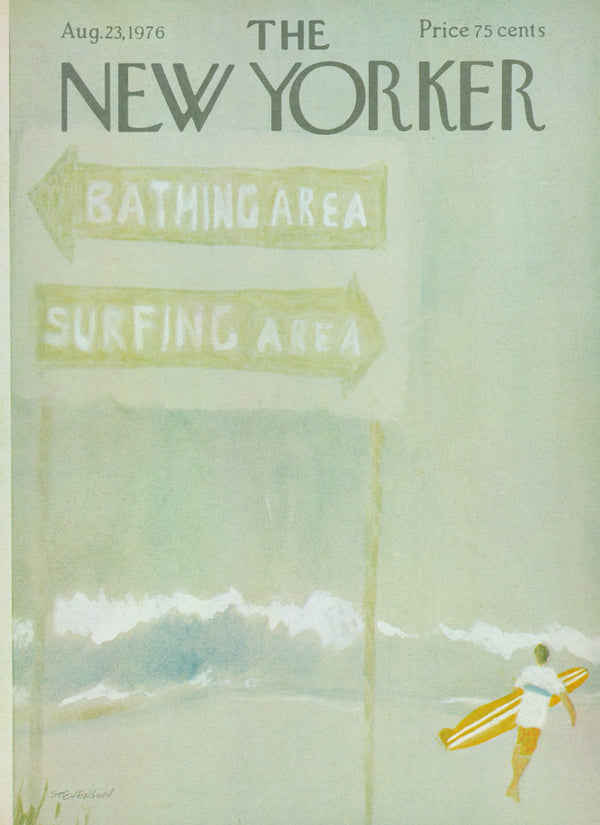 Gone Surfing- The New Yorker - Authentic Vintage Cover Art