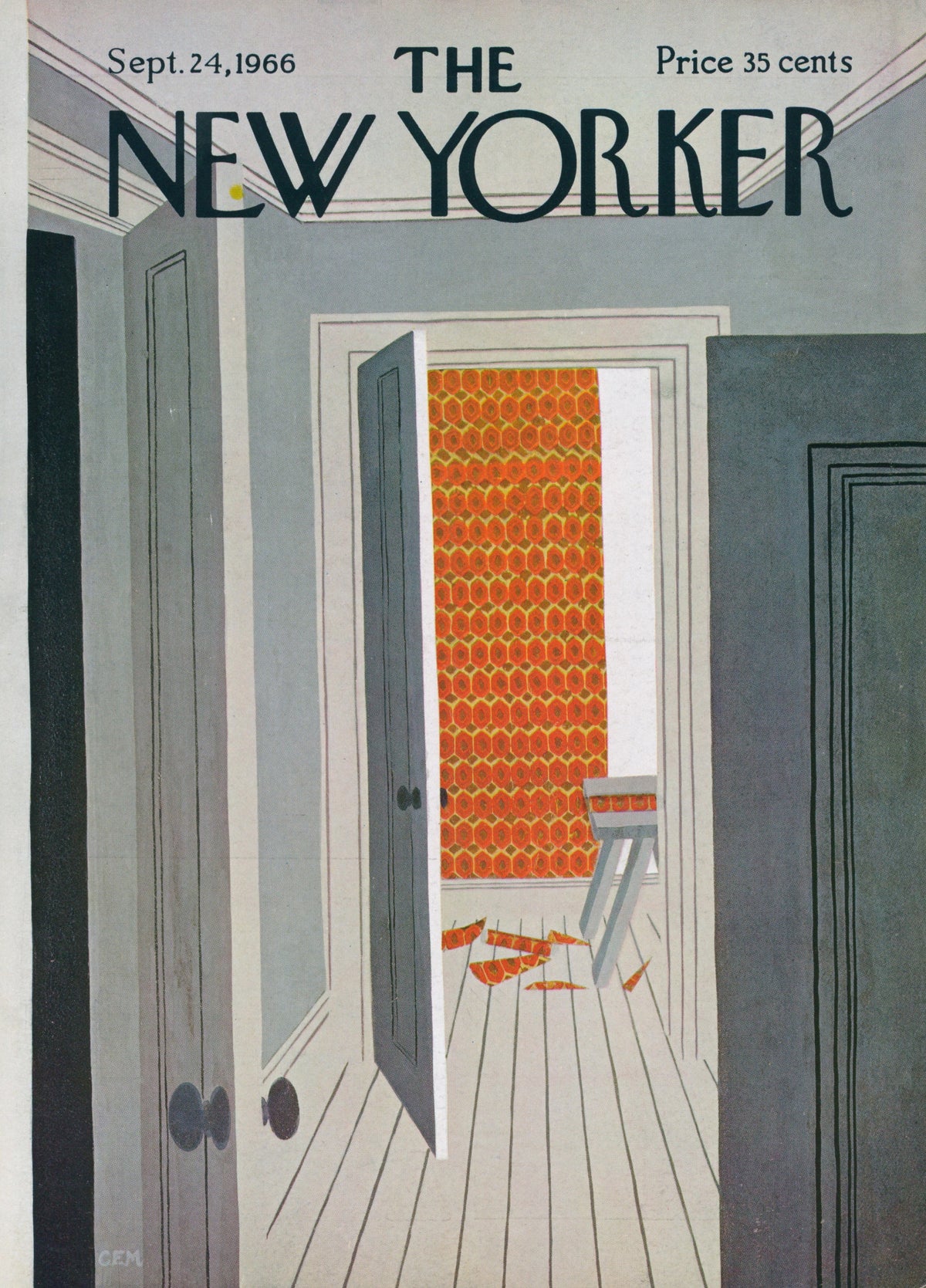 New Wallpaper- The New Yorker - Authentic Vintage Antique Print