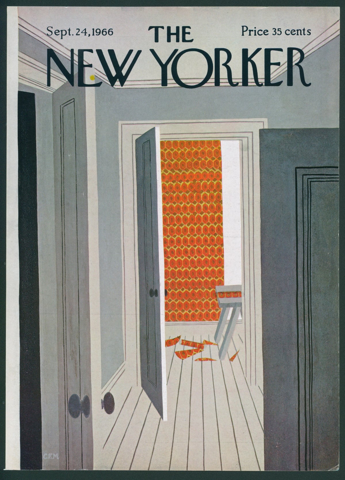 New Wallpaper- The New Yorker - Authentic Vintage Antique Print