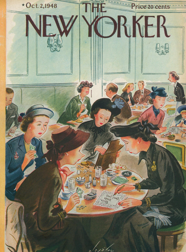 Dinner Time Madams- The New Yorker - Authentic Vintage Cover Art