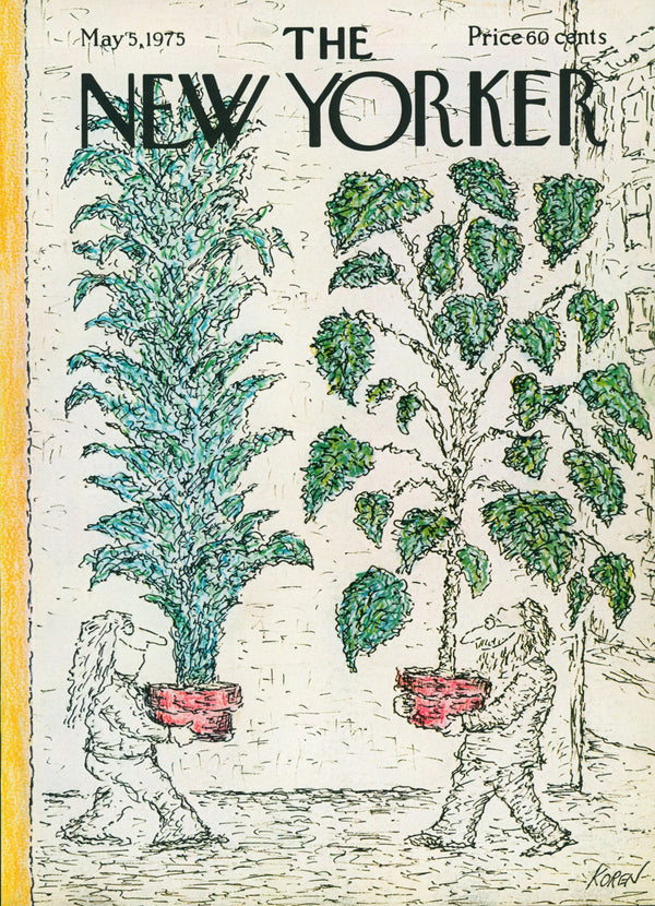 Planting Trees- The New Yorker - Authentic Vintage Cover Art