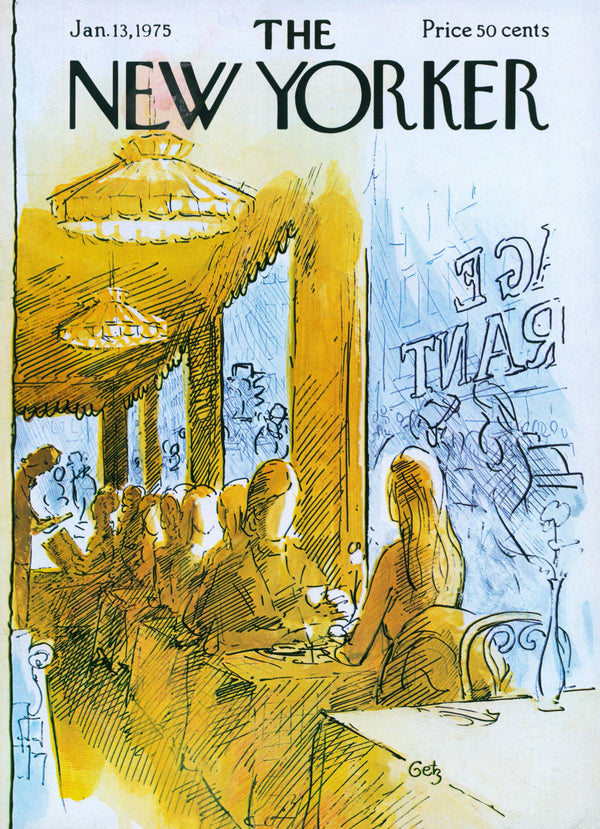 Afternoon Coffee- The New Yorker - Authentic Vintage Cover Art