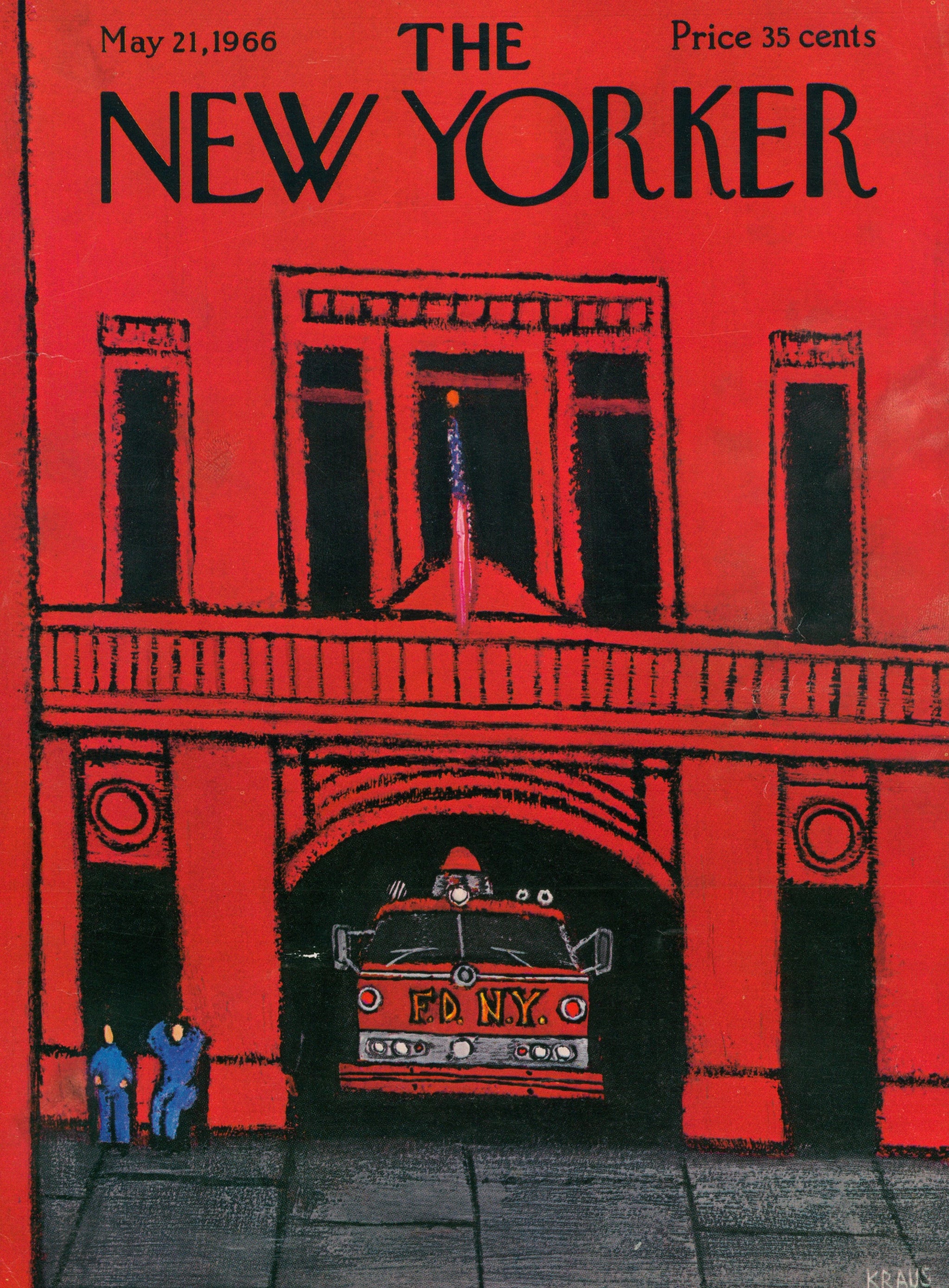 FDNY- The New Yorker, Authentic Vintage Magazine - Authentic Vintage