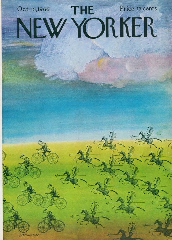 Hunted by Horseman- The New Yorker - Authentic Vintage Cover Art
