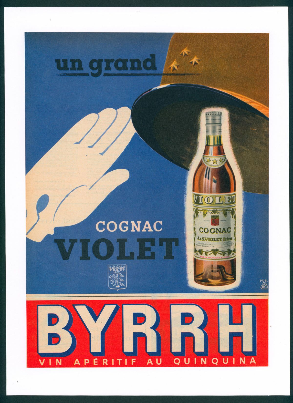 Byrrh Salute - French Magazine Ad - Authentic Vintage Antique Print