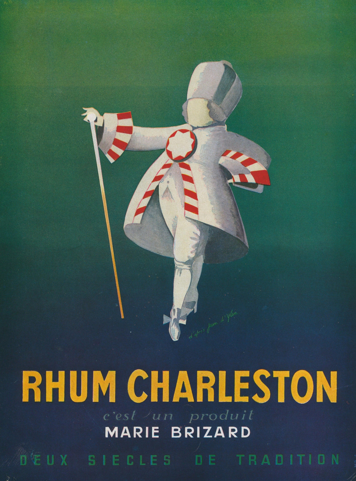 Rhum Charleston- Magazine Ad - Authentic Vintage Antique Print