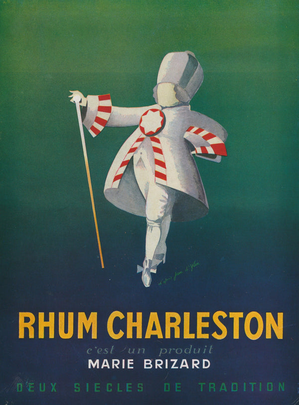 Rhum Charleston- French Magazine Ad - Authentic Vintage Antique Print