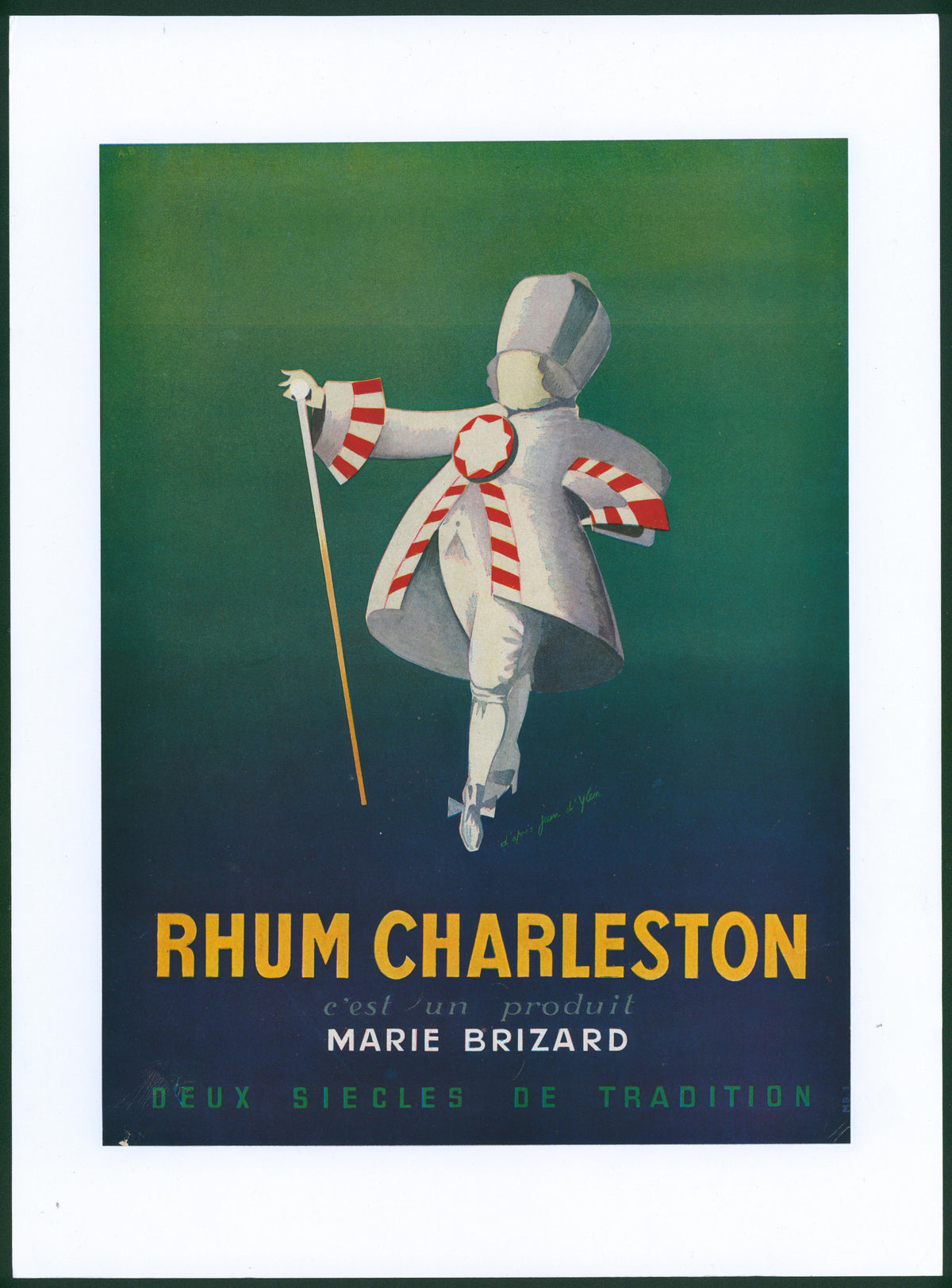 Rhum Charleston- Magazine Ad - Authentic Vintage Antique Print