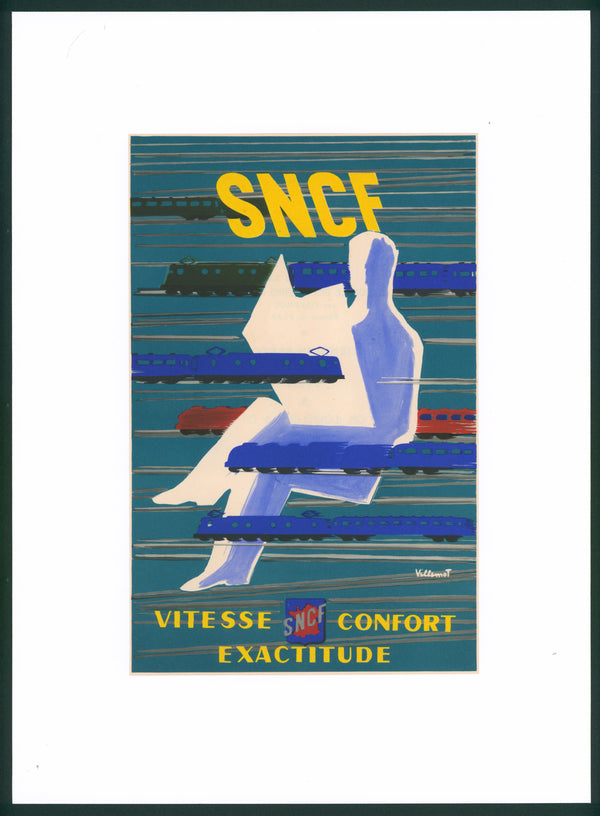 Corse SNCF Rf47-Poster/Reproduction HQ 40x60cm d'une Corse SNCF Rf47-Poster/Reproduction HQ 40x60cm d'une