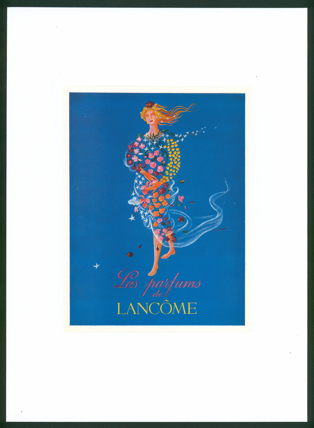 Lancome- French Magazine Ad - Authentic Vintage Antique Print
