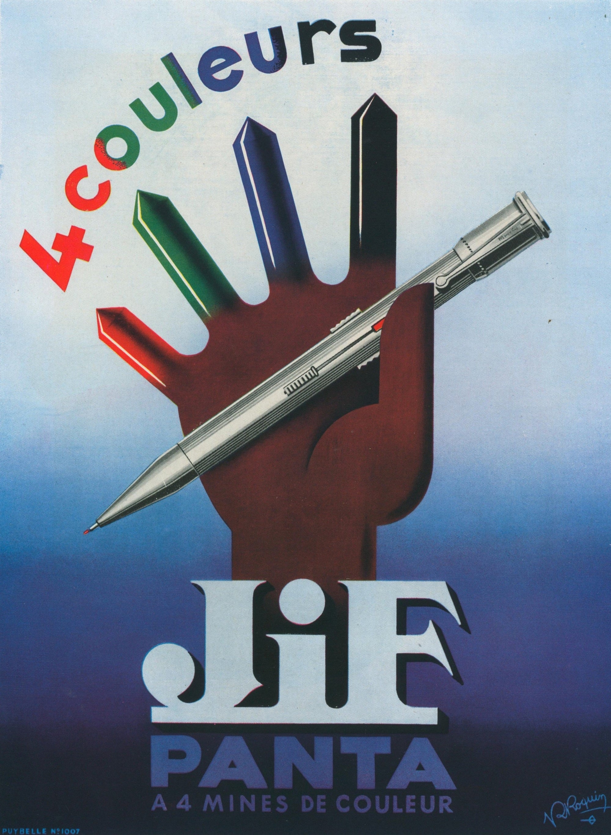 4 Colors- Magazine Ad - Authentic Vintage Antique Print