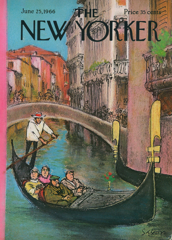 Day in Venice- The New Yorker - Authentic Vintage Cover Art