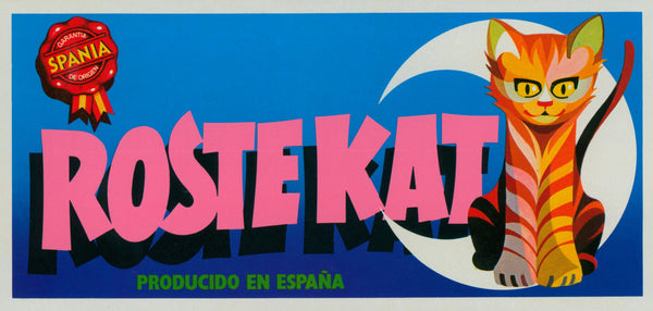 Rostekat- Spanish Crate Label - Authentic Vintage Product Label