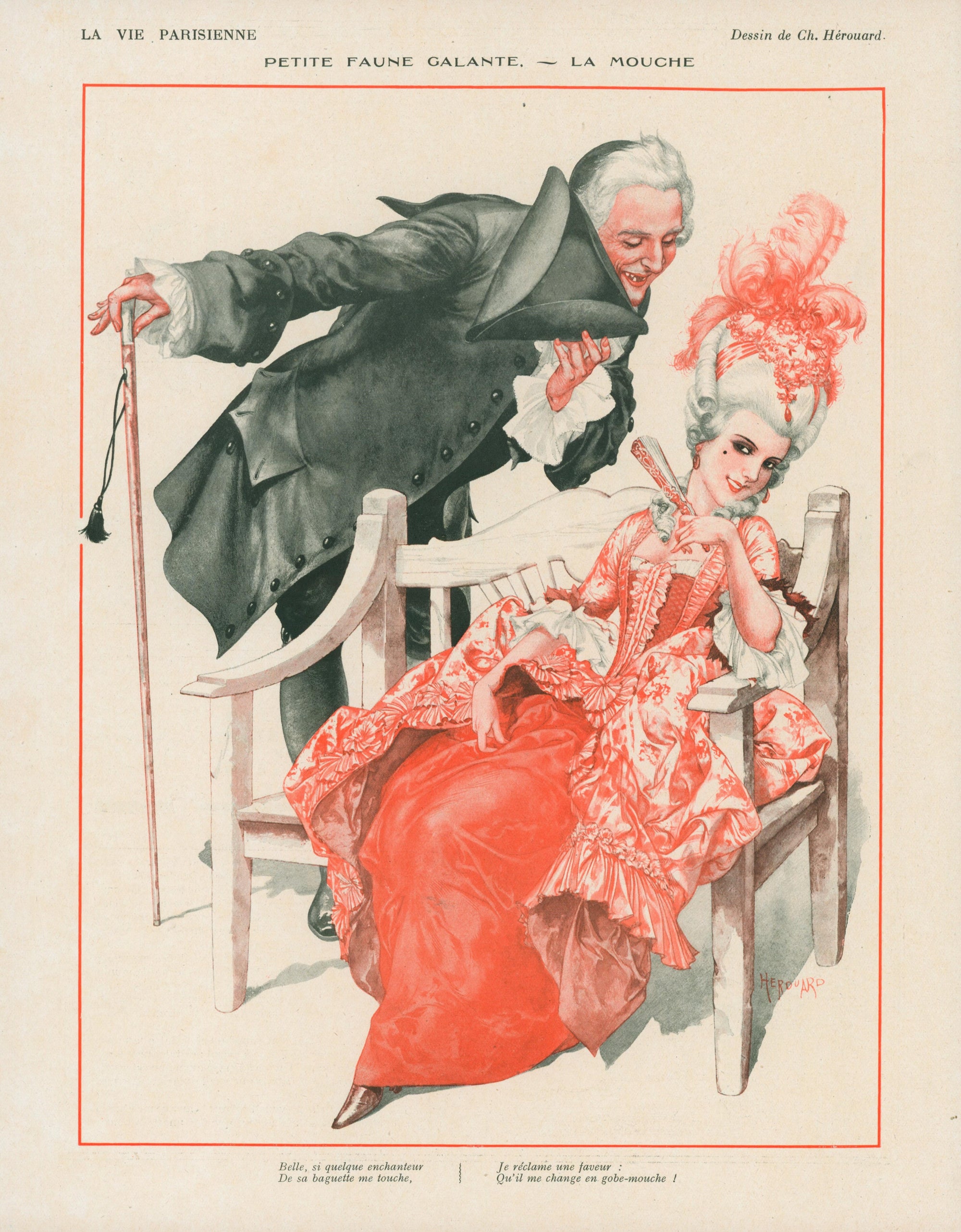 Man+Woman_1- La Vie Parisienne - Authentic Vintage Antique Print