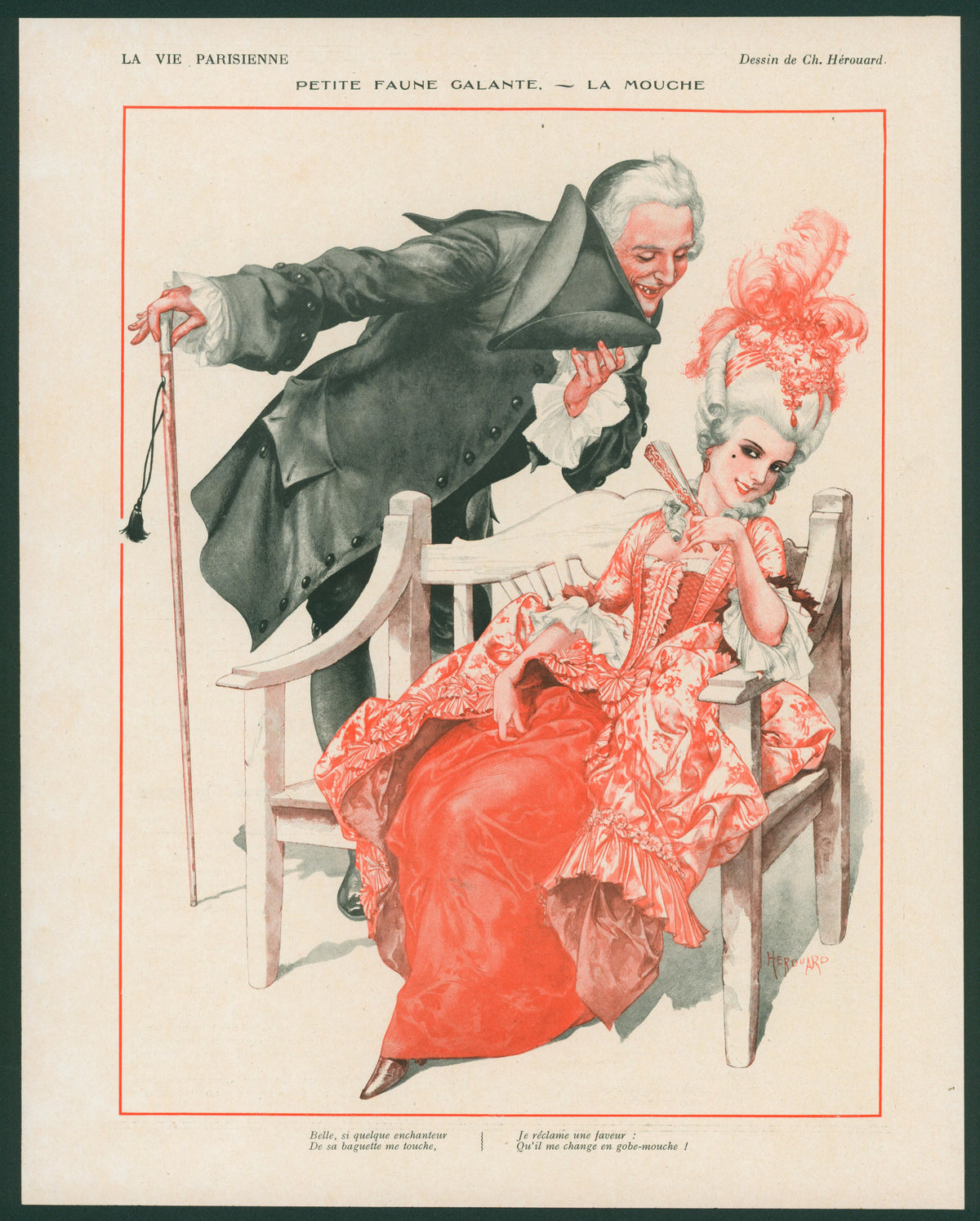 Man+Woman_1- La Vie Parisienne - Authentic Vintage Antique Print