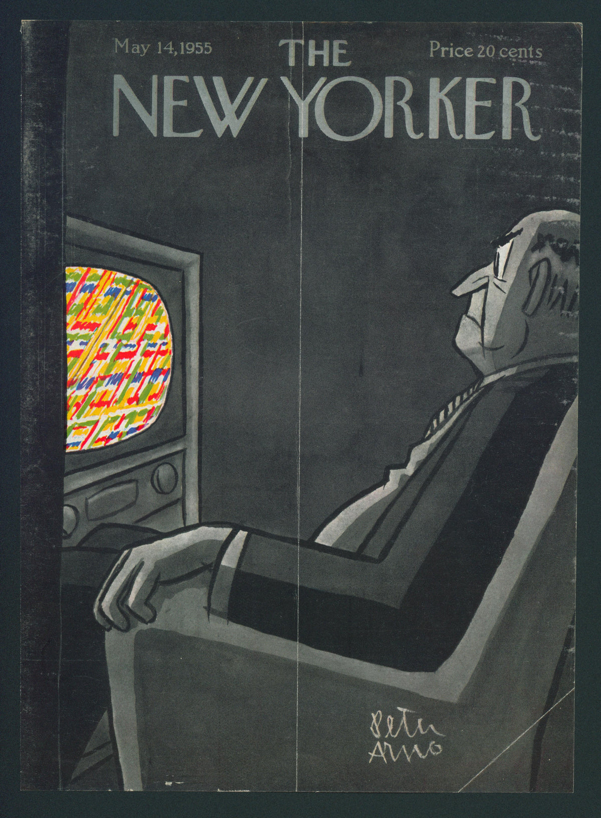 White Noise- The New Yorker - Authentic Vintage Antique Print