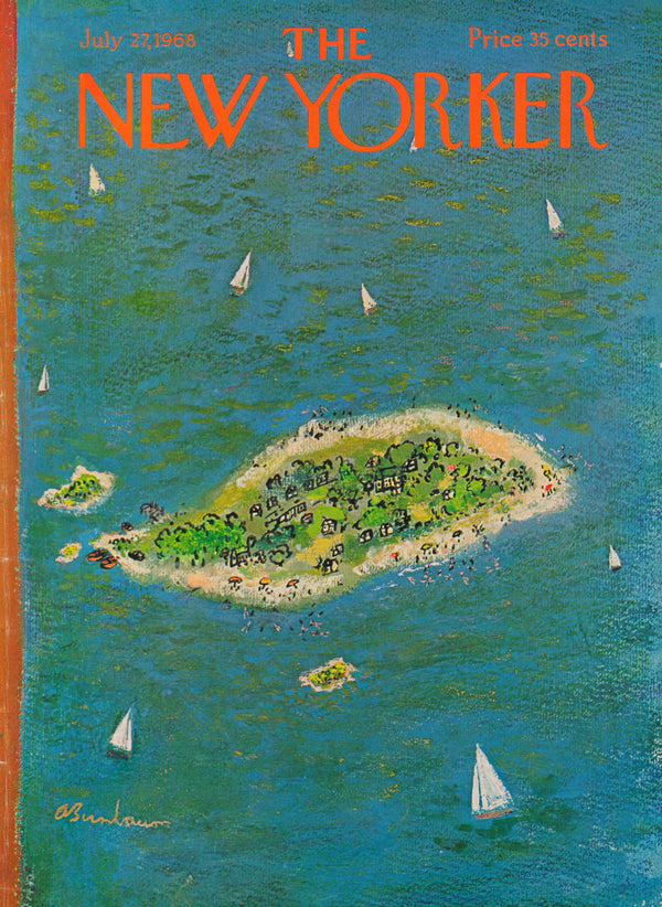 Summer Island- The New Yorker - Authentic Vintage Cover Art