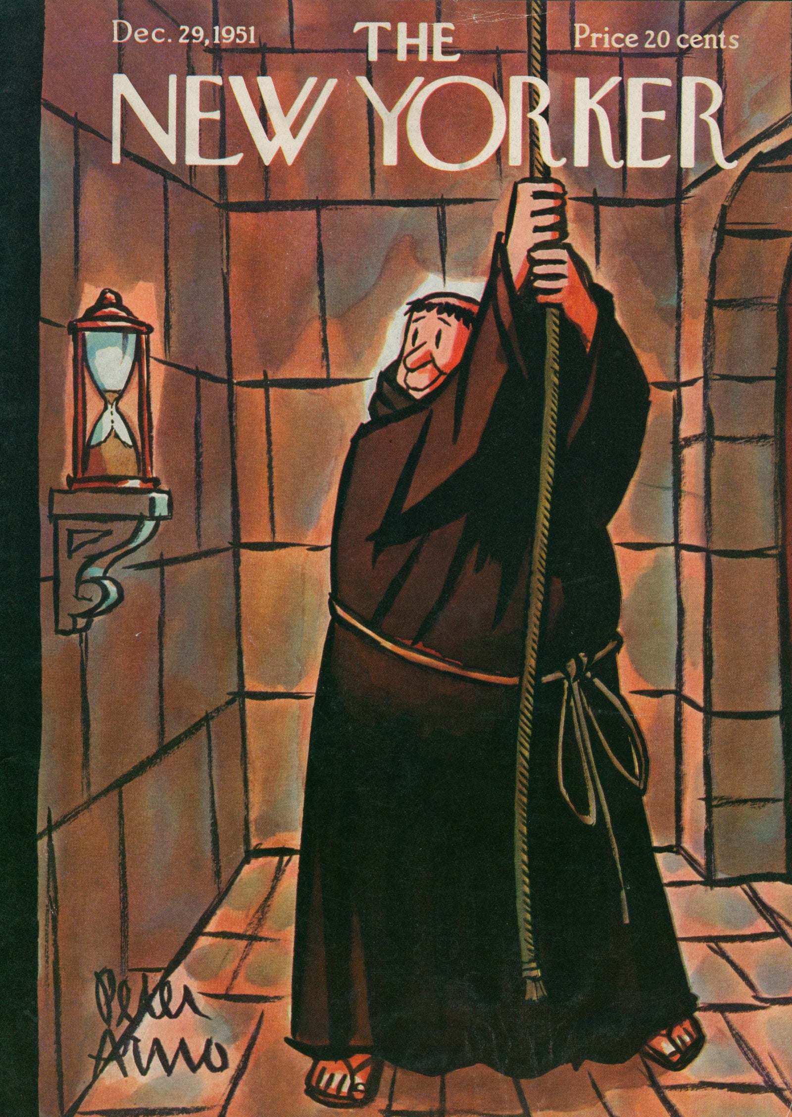 Friar Faithful- The New Yorker - Authentic Vintage Antique Print