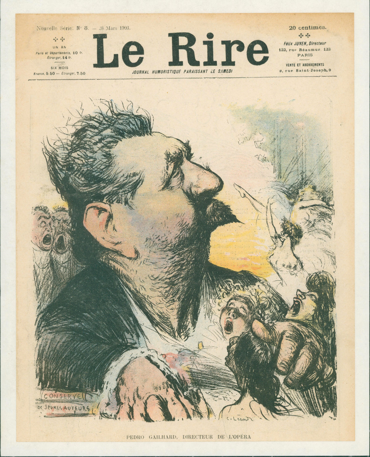 Directeur de L&#39;Opera- French Satirical Comic