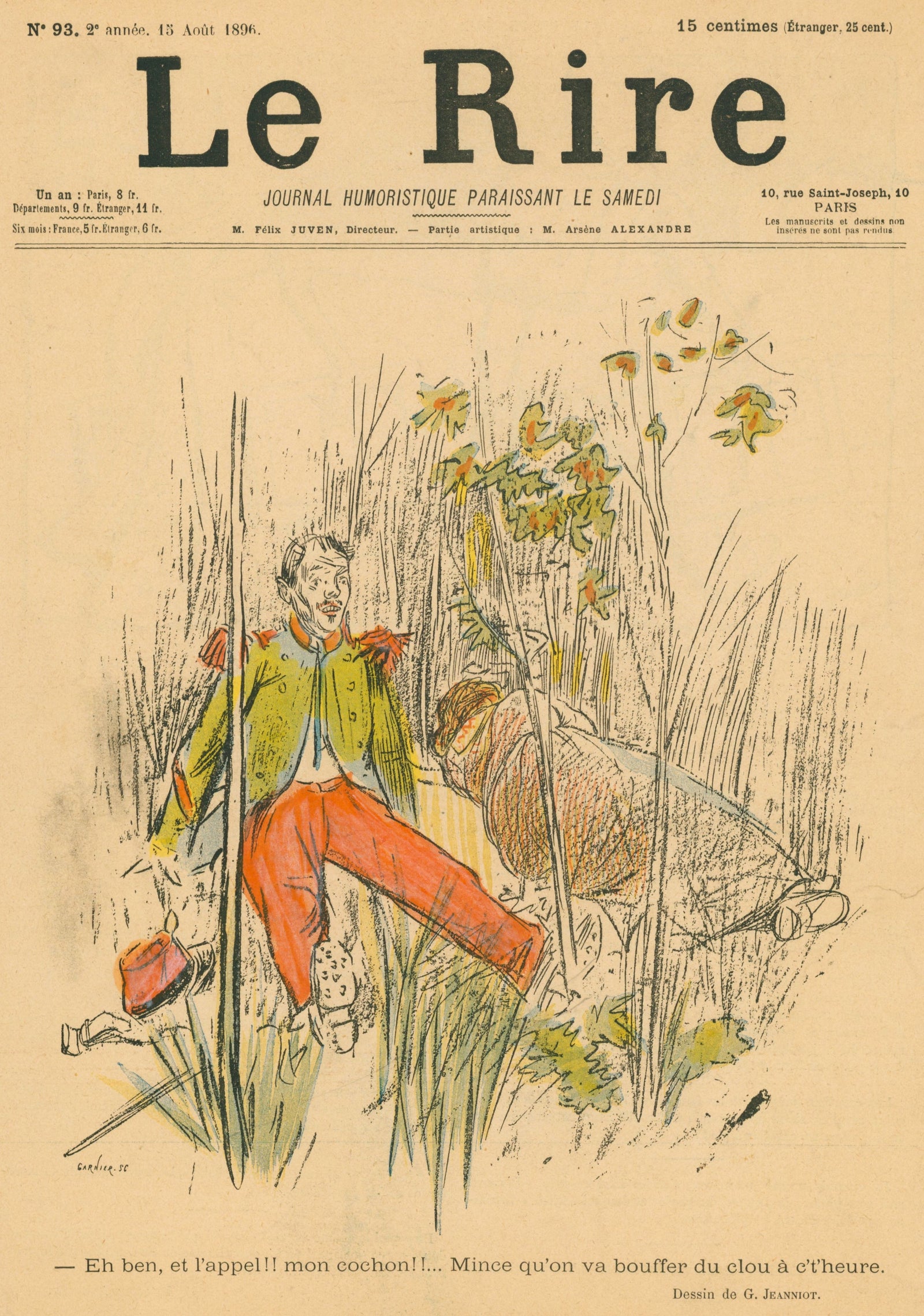 Soldat- French Satirical Comic - Authentic Vintage Cover Art