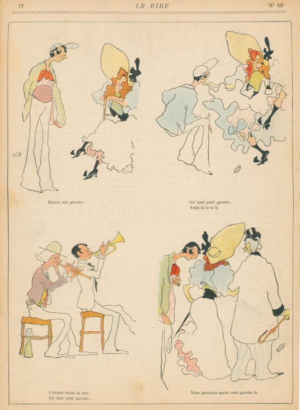 Le Rire- French Satirical Comic - Authentic Vintage Illustration